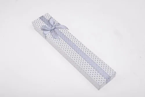 DoreenBeads, новинка, длинное ожерелье, браслет, шкатулка для ювелирных изделий, Подарочная коробка с бантом, ювелирная коробка,, 21*4 см, простой стиль, 1 штука