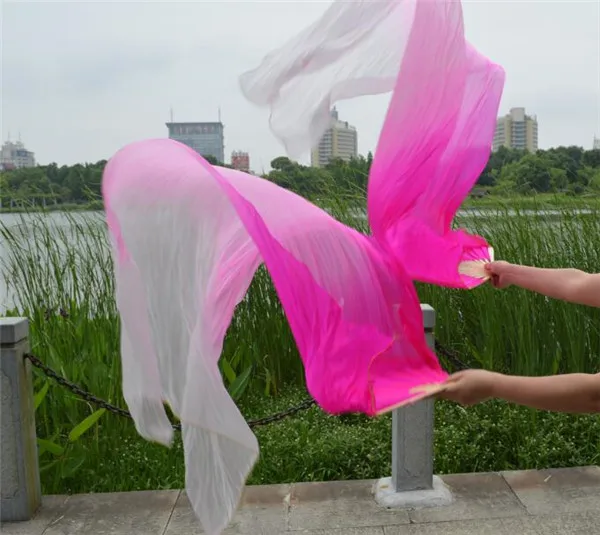 Бесплатная доставка веер из 100% натурального шелка Фата для танца живота