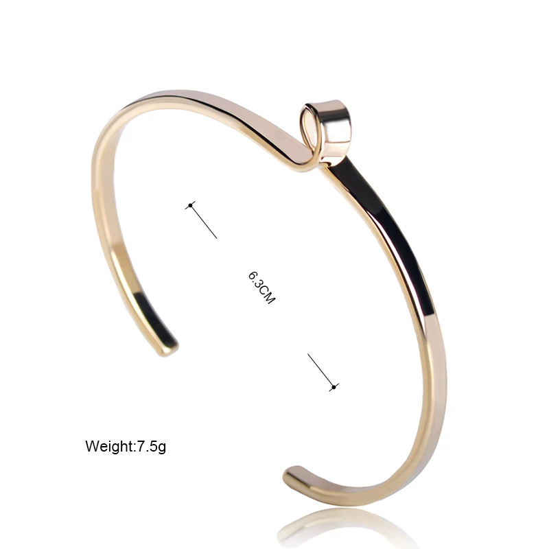 MECHOSEN трендовые тонкие браслеты для женщин и девочек простые уникальные медные