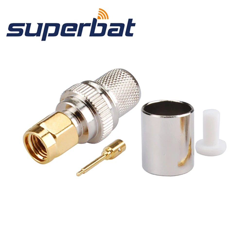 Superbat SMA разъем ПК/LAN обжим для коаксиального кабеля RG8 RG213 LMR400 10 шт.|connector sma male|male quick