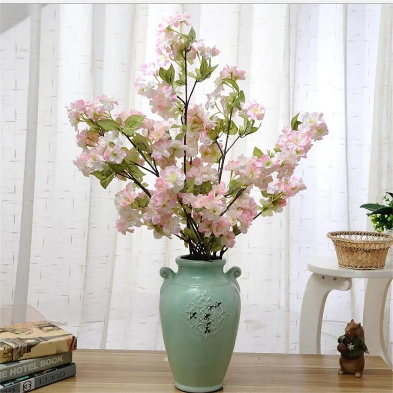 8 шт. искусственные цветы 88 см|fake cherry blossom flowers|cherry flowerflower branch |