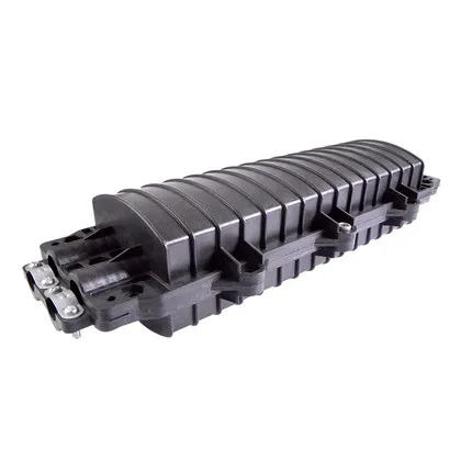 2pcs 48 Core Optical Fiber Splice Box-2 in and 2 out-Waterproof small D type Optical Fiber Joint Box