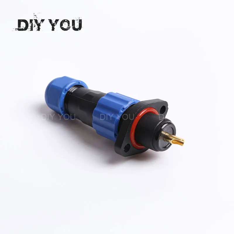 

SP13 Flange Type Waterproof Aviation Connector IP68 Straight Plug and Socket Male & Female 1/2/3/4/5/6/7 Pin Cable Connectors