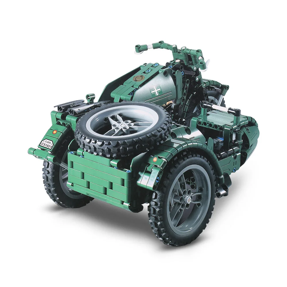 Детский мотоцикл RC Мотоцикл C51021 629 шт. строительные блоки 2 мировая война Militar RC игрушки для детей Детский подарок