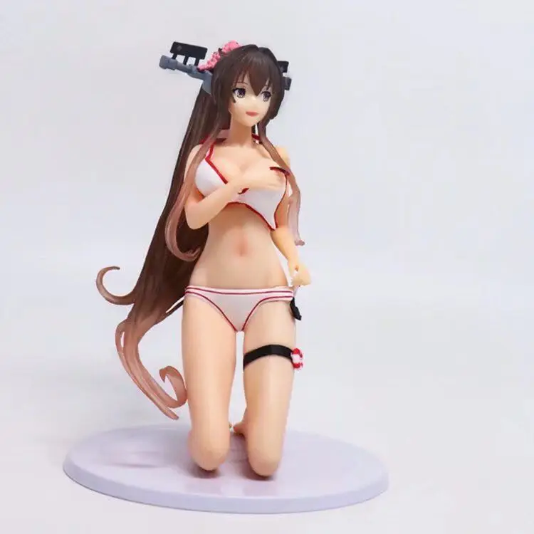 17 см Japaense Сексуальная Аниме Фигурка kantai Коллекция Yamato на коленях ver фигурка