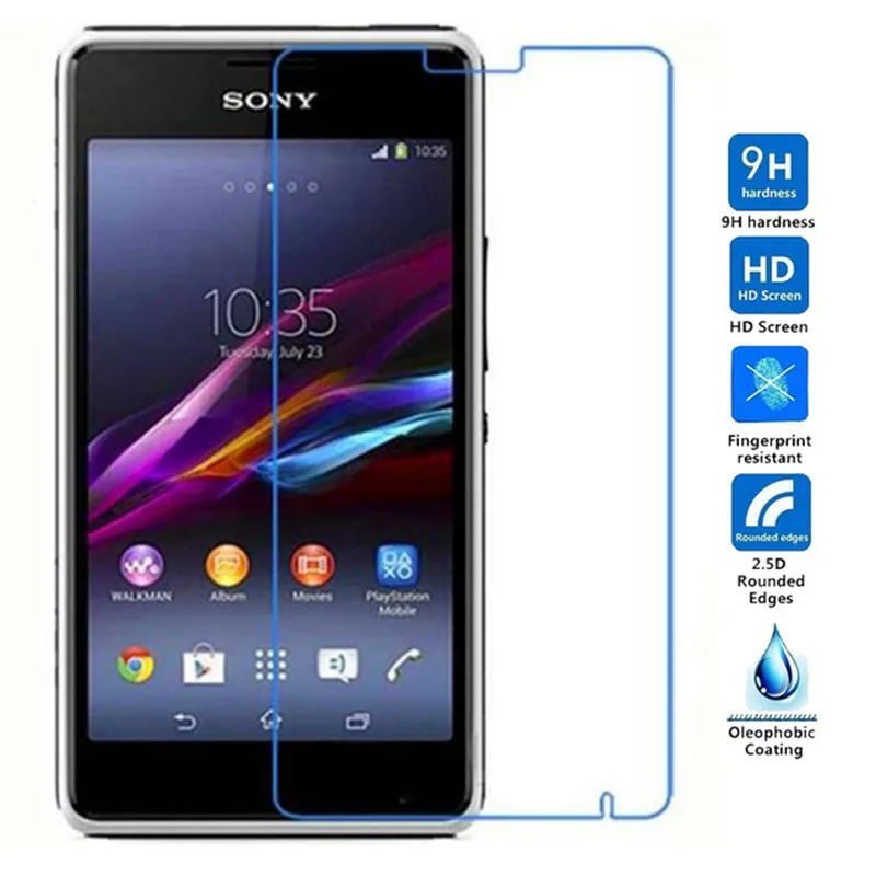 2 шт для Sony Xperia E1 Закаленное стекло протектор экрана 5 9h защитная пленка на D2004 D2005