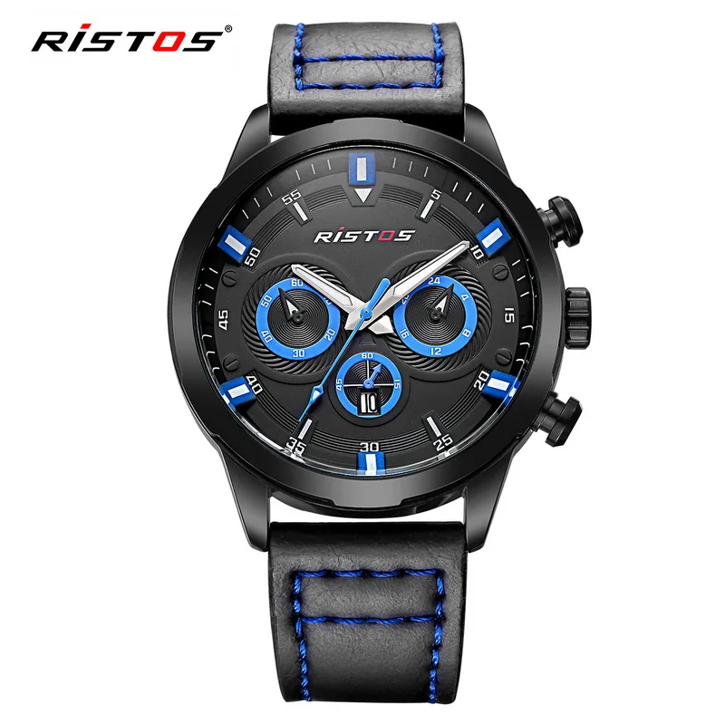 Reloj Hombre 2018 RISTOS модные повседневные спортивные мужские часы в стиле акулы военные