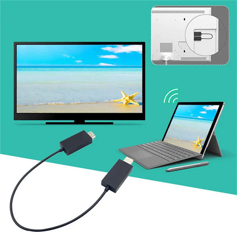 1 шт. беспроводной дисплей адаптер для Microsoft V2 приемник HDMI и USB порт