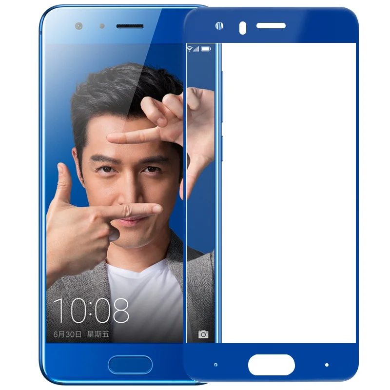 Для huawei Honor 9 Оригинальное защитное стекло Mocolo полное покрытие закаленное стекло 9h пленка для huawei Honor 9 Экран протектор - Цвет: Blue