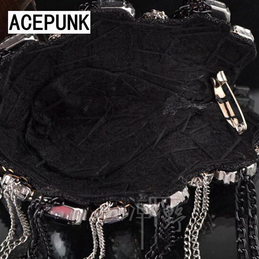 Крутой человек моды эполет 2019 новый хип хоп сплава кристалл черные стразы плеча