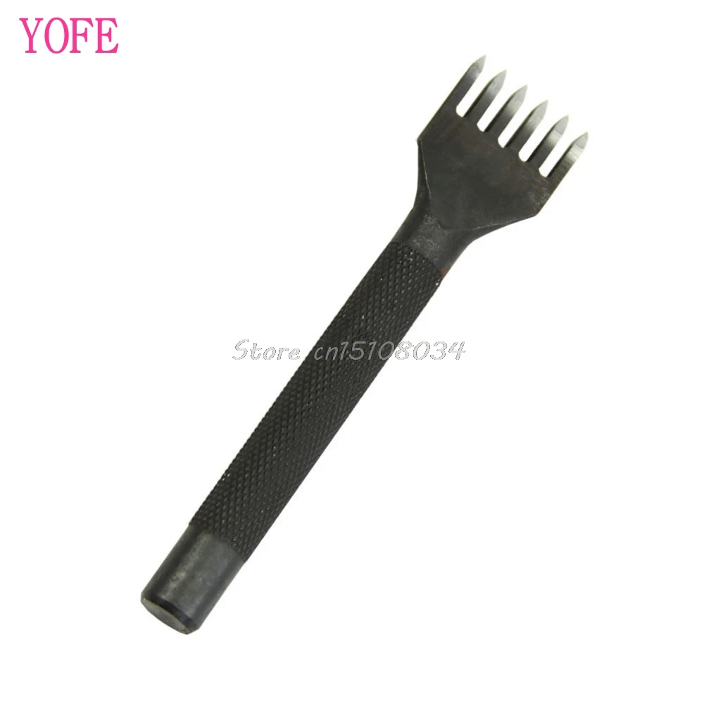 Дырокол для кожевенного ремесла шнуровки сшивания 1/2/4/6 зубцов BK S08 оптовая