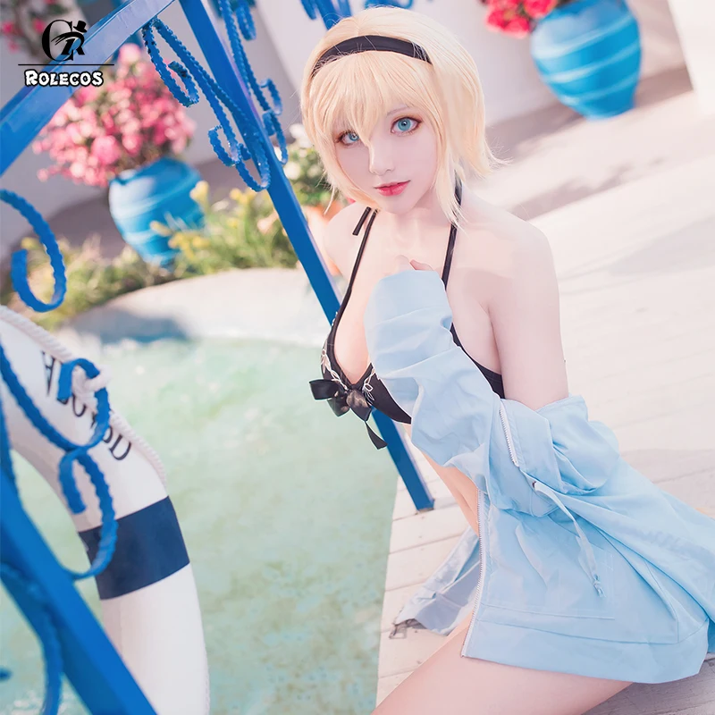 Костюм для косплея ROLECOS FGO линейка Жанна д/дук сексуальный купальник женщин