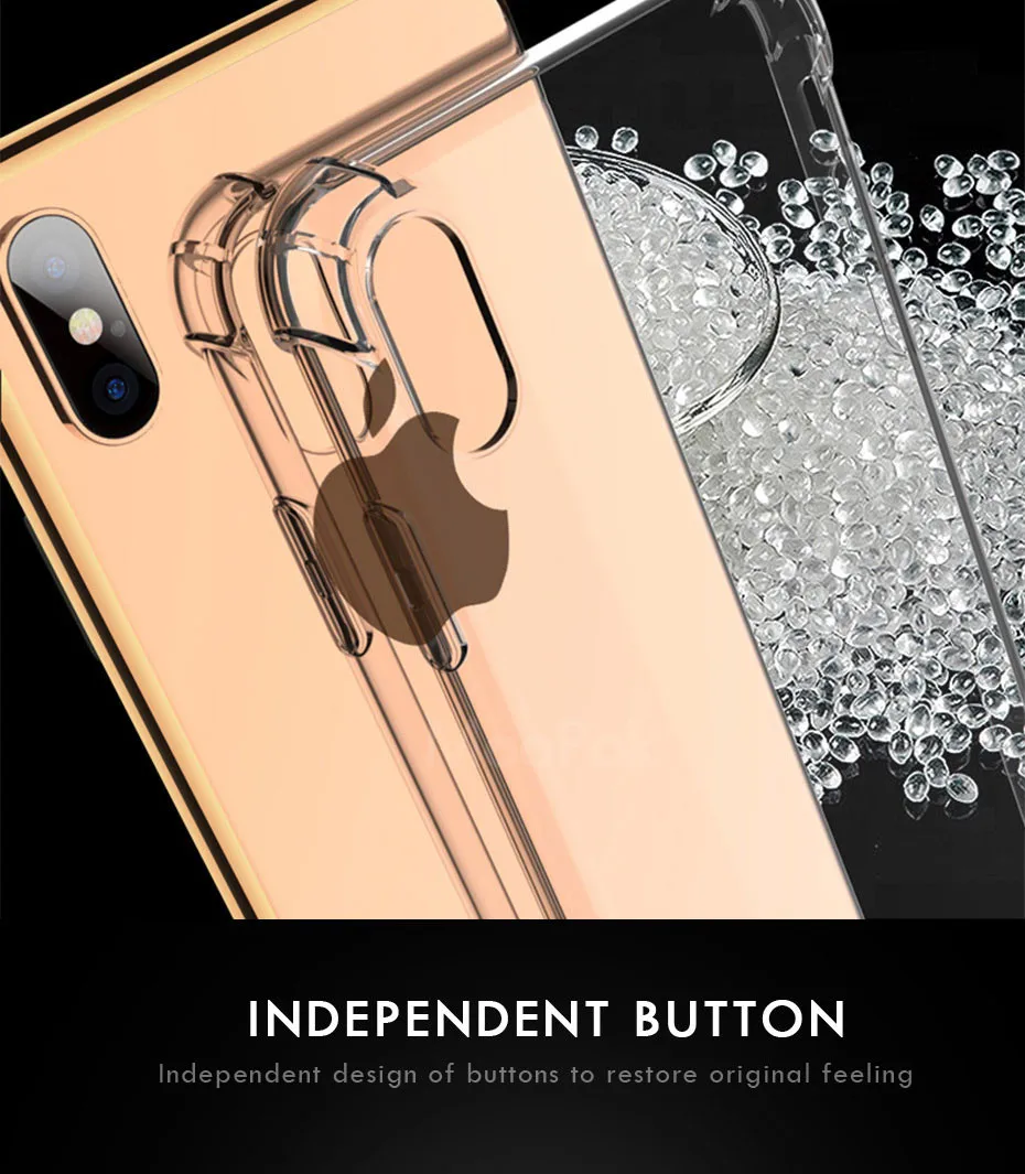 Moopok прозрачный противоударный чехол для телефона для iPhone X XS MAX XR 10 мягкий чехол из ТПУ для iPhone 8 7 6 6s Plus чехол s Shell p30