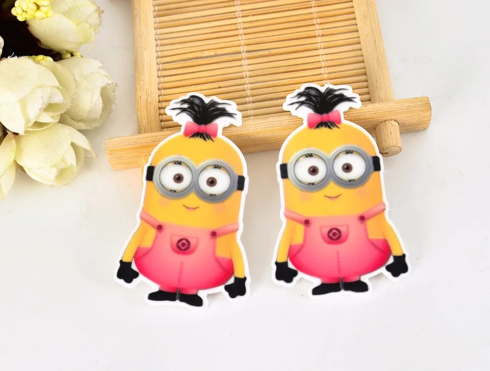 Мультфильм патч Сова Фигурка Миньоны ремесла плоское заднее украшение из смолы