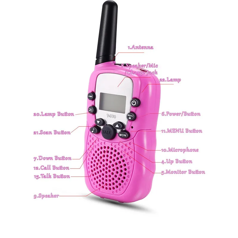 1PairX детская Walkie Talkie для родителей игры мобильный телефон говорящая игрушка 3 5 км