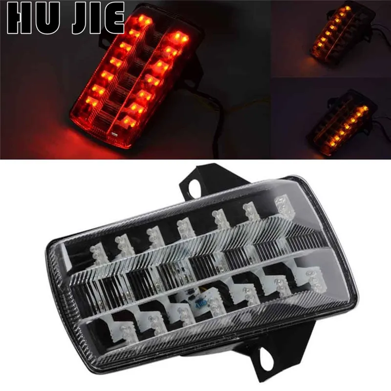 

Motorcycle Integrated LED Tail Brake Turn Signals Light Clear For SUZUKI SV 650 1000 2003-2008 04 05 06 07