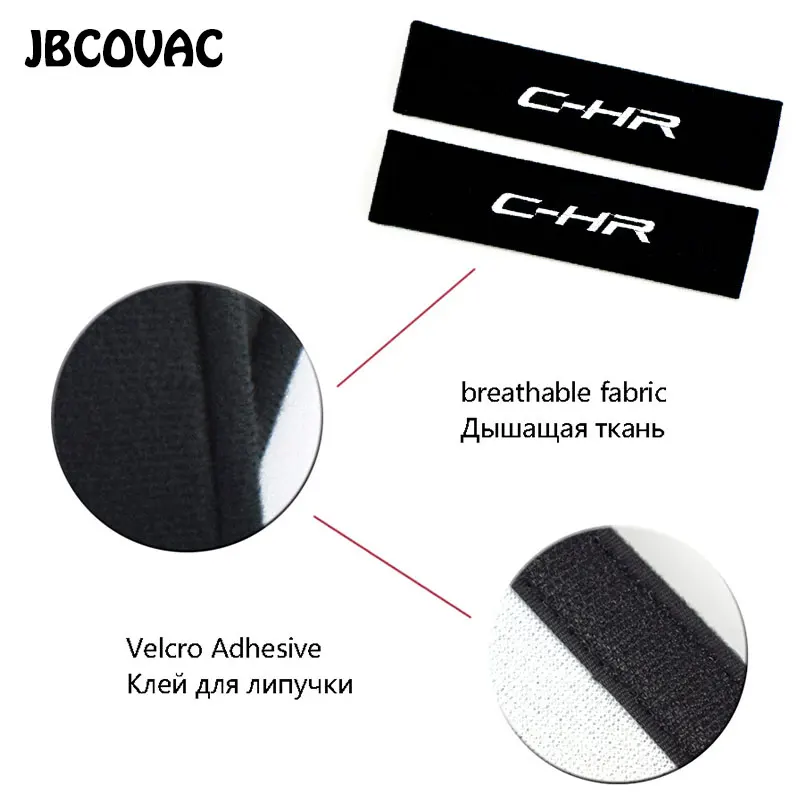 2pcs Car Styling Auto Accessories Sticker Shoulder Padding Cover Case For Toyota Corolla C-HR CHR Land Cruiser Prado Avensis T25 |