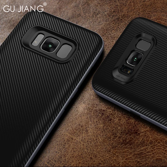 Роскошный двухслойный чехол с текстурой для Samsung Galaxy S8 PLUS силиконовый защитный
