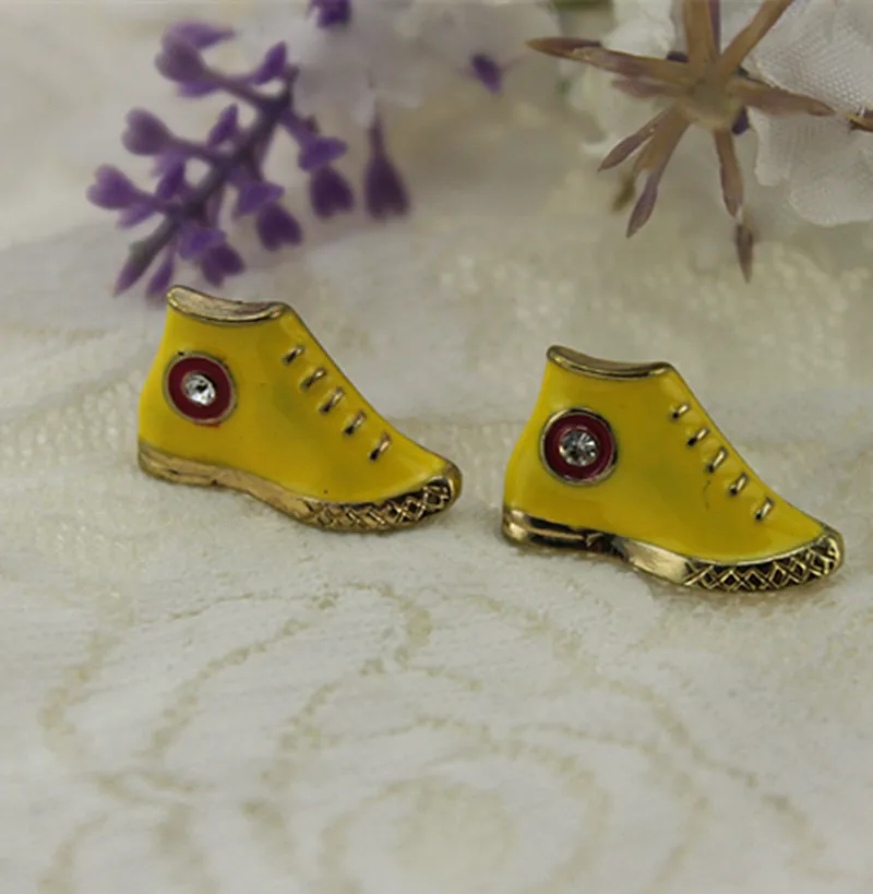 2015 Бесплатная доставка Мини желтые туфли женские серьги | Украшения и аксессуары