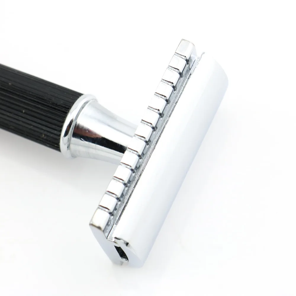 Double Edge Safety Razor Shaving Black Handle Manual Classic Style 9.8CM Anti Slip handle Lyrebird H4 10PCS/LOT NEW|Бритва| |