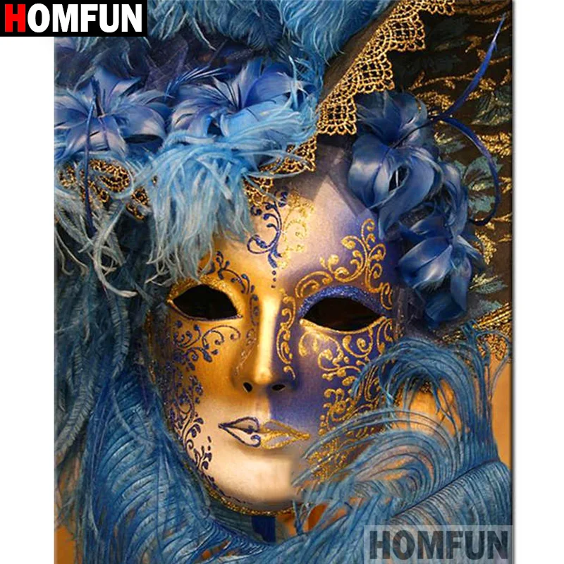 Алмазная живопись HOMFUN A19676 полноразмерная/круглая 5D картина сделай сам с бусинами