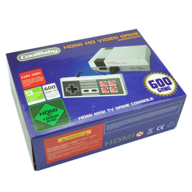Прямая ТВ игровая консоль Поддержка HDMI/AV 8 бит Ретро игровая консоль встроенный 620/600/500 Игры Портативный игровой плеер