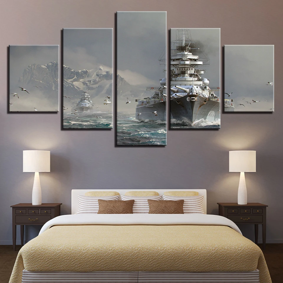 Картины на холсте настенные картины HD принты модульная рамка 5 шт. панк морской