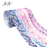jojo bows 38mm 5y grosgrain ribbon flower printed tape for clothing holiday decoration box wrapping diy hair bows home textile