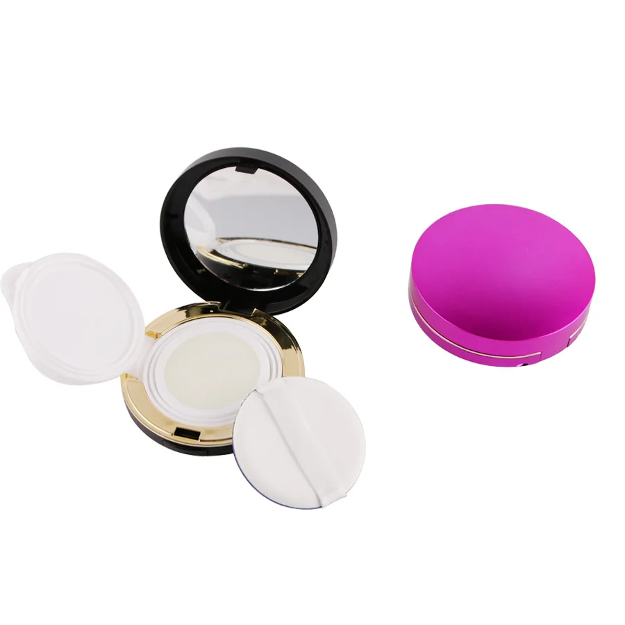 5 шт. 15 г фиолетовый/черный пластик воздушная Подушка BB Cream Case Foundation Compact Powder Packing