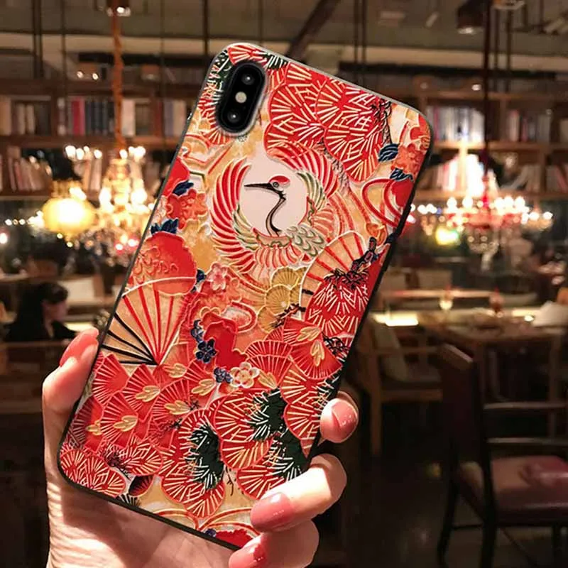 JIBAN Черный Матовый тиснением китайский Стиль кран чехол для Коврики 20pro 20x9 huawei P10