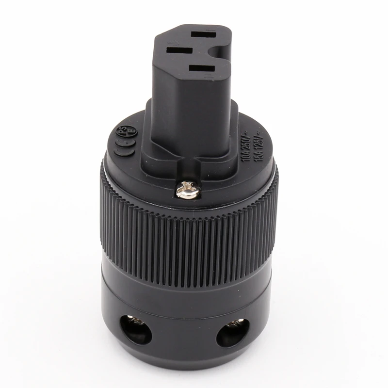 2 шт. Hi End аудио Латунный позолоченный гнездовой разъем IEC hifi