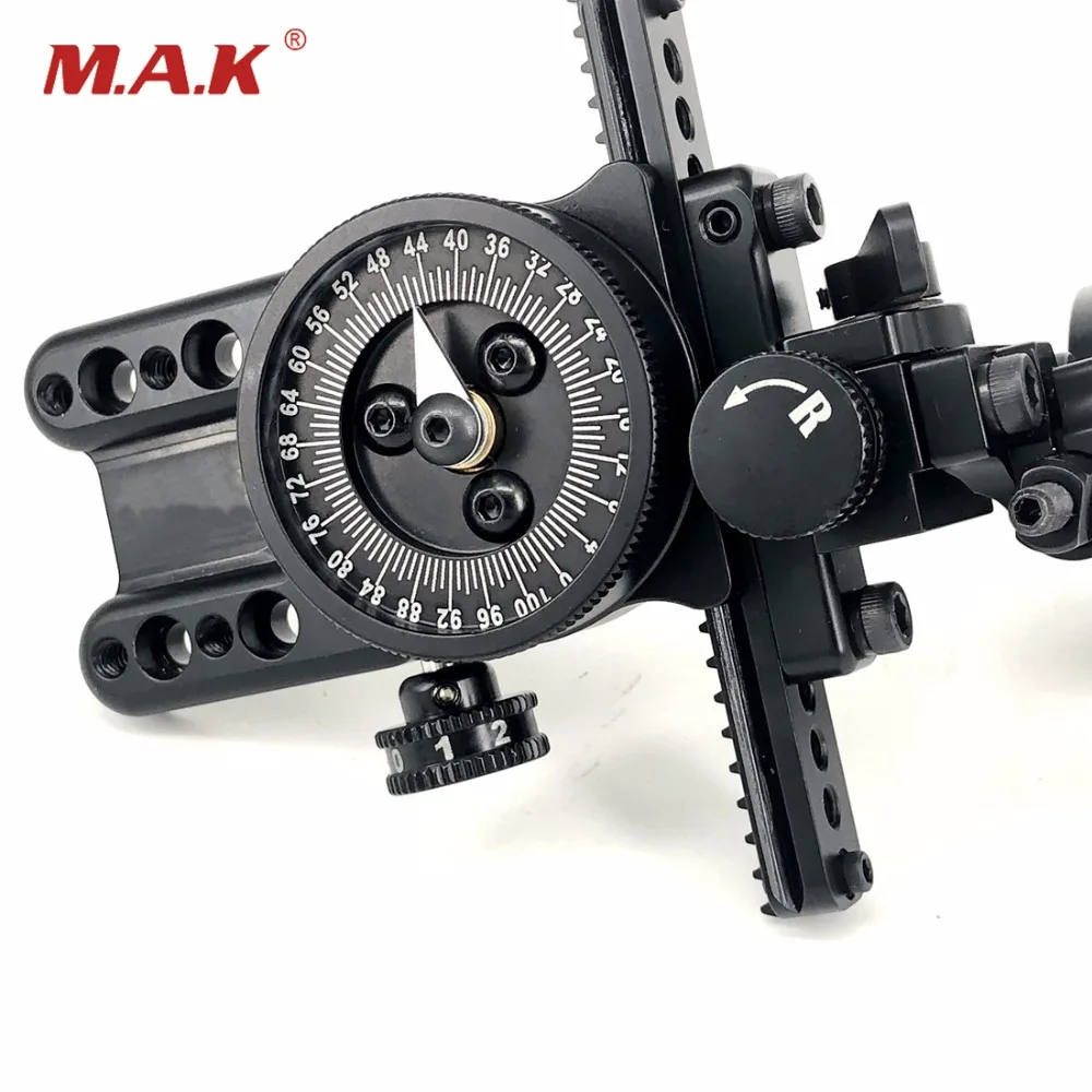 

1pc Aluminum Compound Bow Single Needle Sight Adjustable Pointer HRD Technology for Compound Bow Archery Hunting Shooting