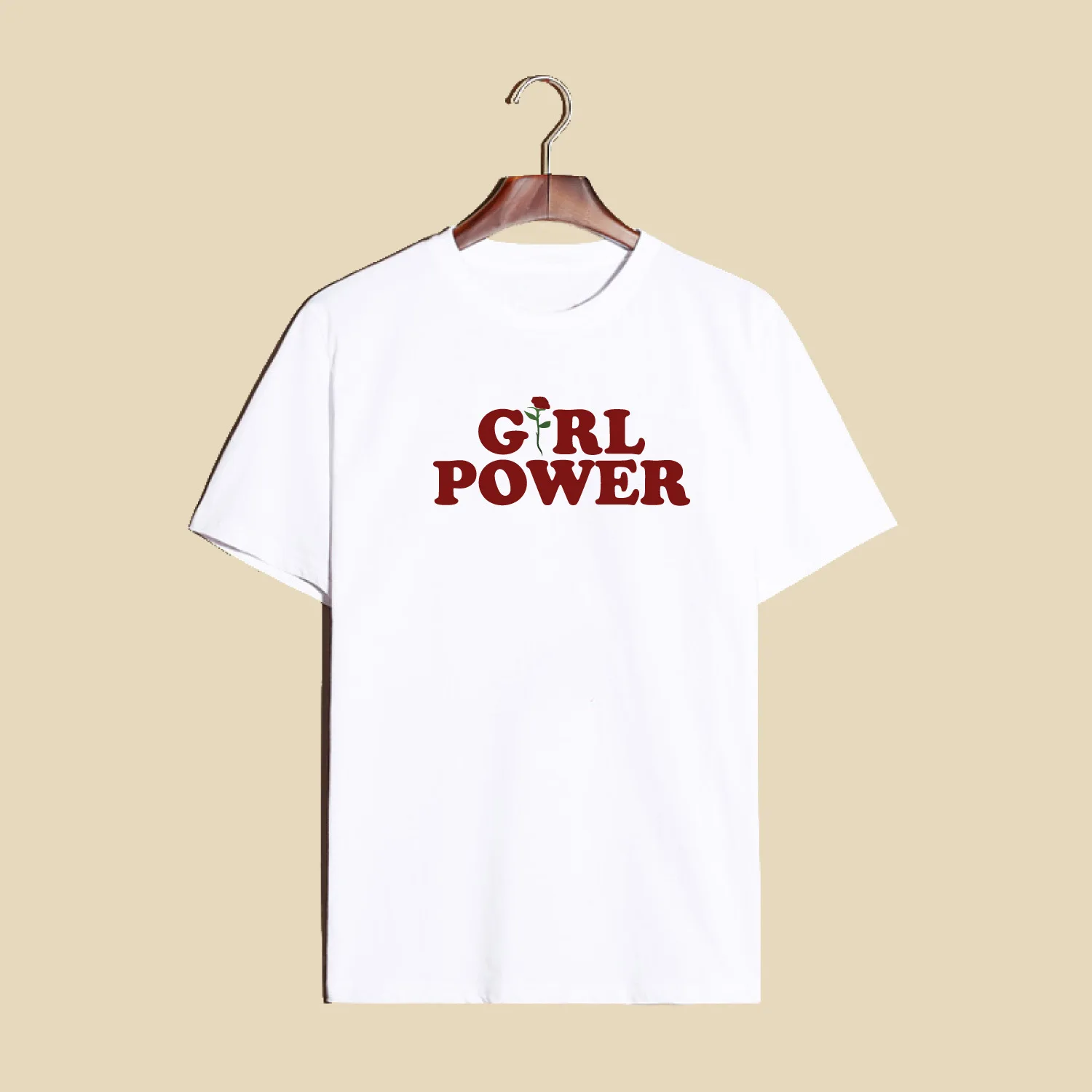 Летняя футболка с надписью «power Rose» для девочек, белая, желтая, серая, черная Хлопковая женская футболка, топы с цветами
