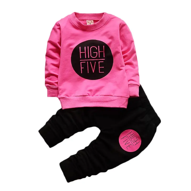 

Girls Clothing Sets 2017 Brand Active Suits Girls Clothes Long Sleeve Sweatshirts+Pants 2Pcs Kids Clothing Sets 1-4Y