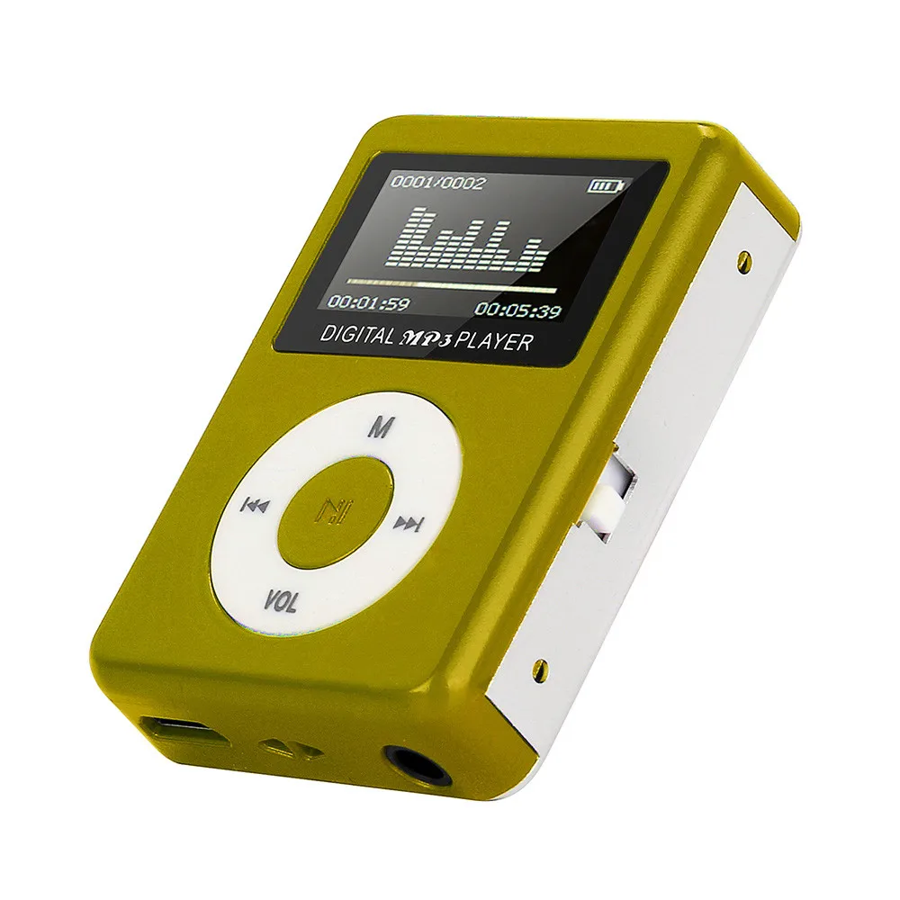 Новинка,, Модный USB мини MP3 плеер, ЖК-экран, поддержка 32 ГБ, Micro SD, TF карта, стильный дизайн, спортивный компактный c0610
