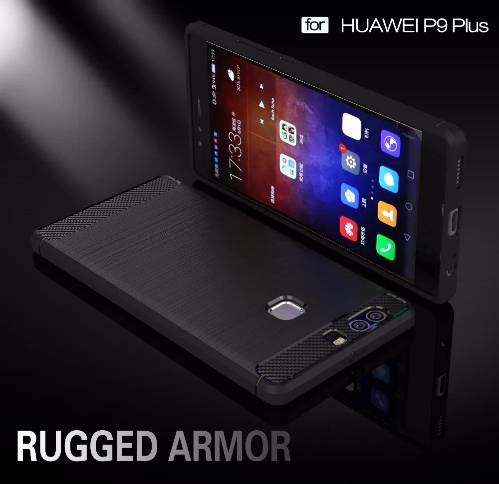 Чехол Для Huawei P9Plus мода Новые ТПУ противоударный Золото Металлическая Крышка