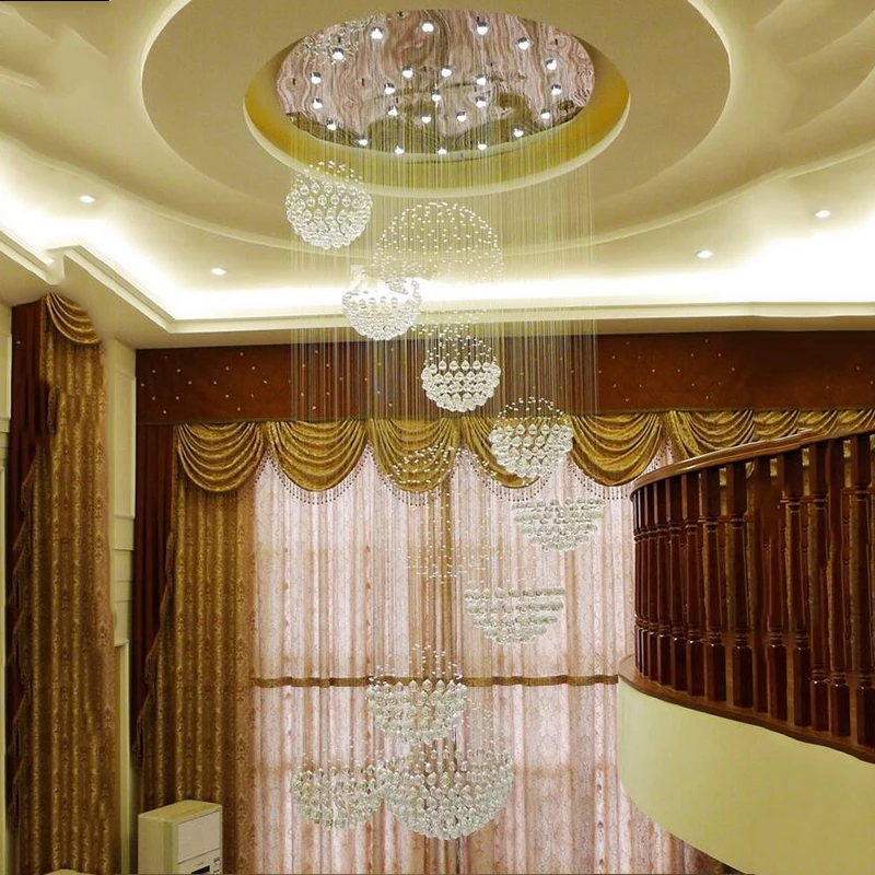 売却 Jmmxiuz モダンなシャンデリアのファッション芸術 K9 クリスタルはしごスパイラルサスペンション照明 GU10 LED ホテルヴィラぶら下げランプ