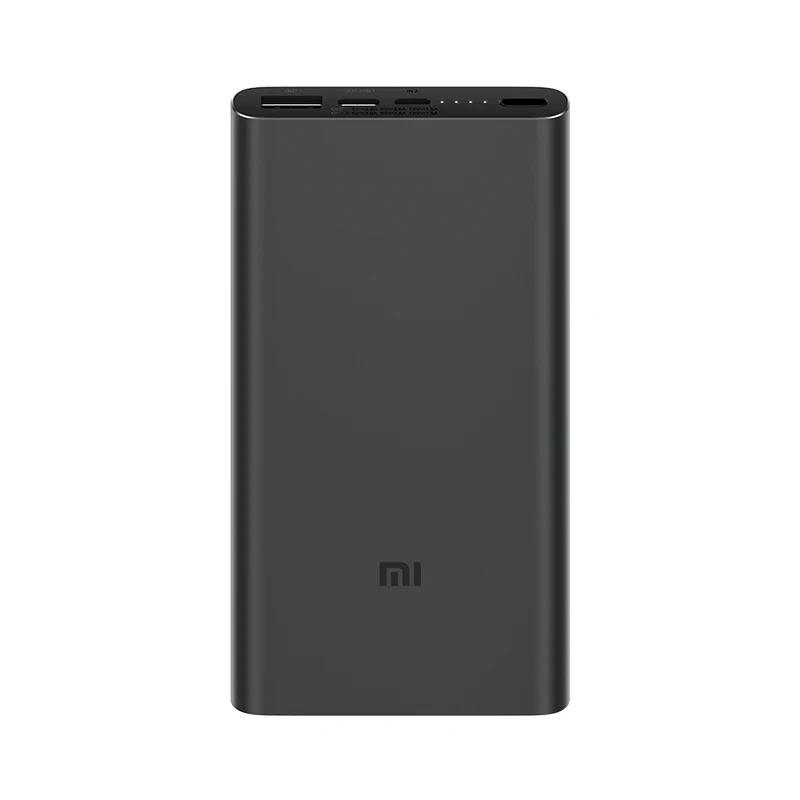 Black Xiao mi PD power Bank 3 10000 мАч usb type C QC3.0 Быстрая зарядка mi power bank 10000 портативное зарядное устройство повербанк - Цвет: Black