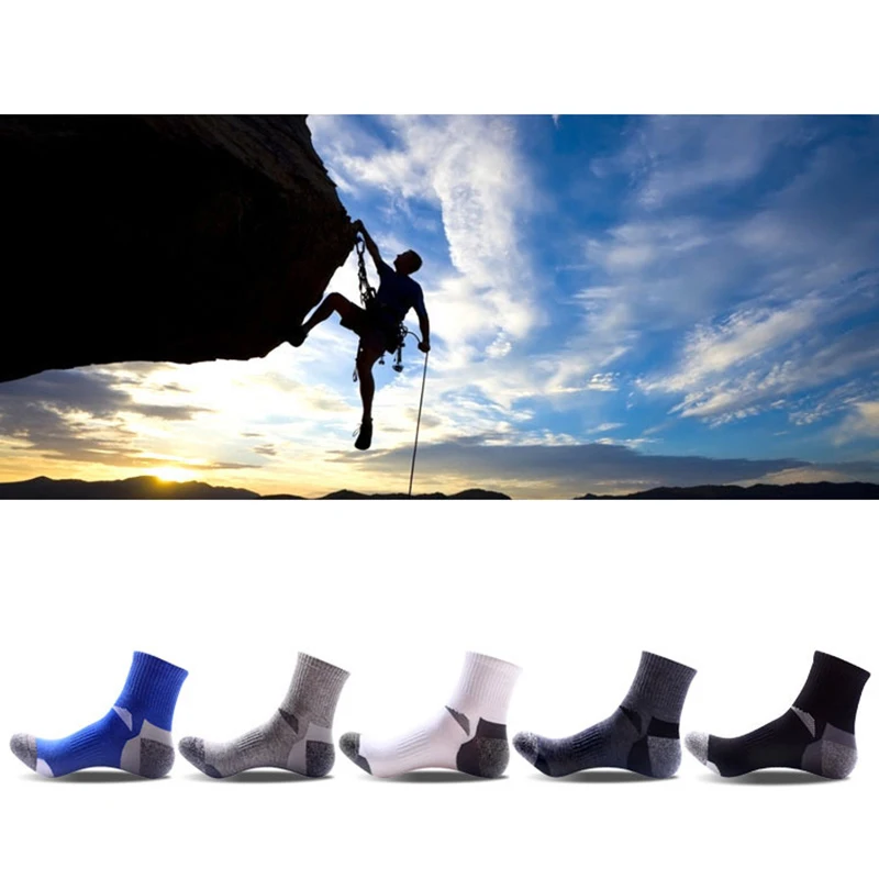 Сшитые цветные мужские носки дышащие спортивные средней длины для баскетбола
