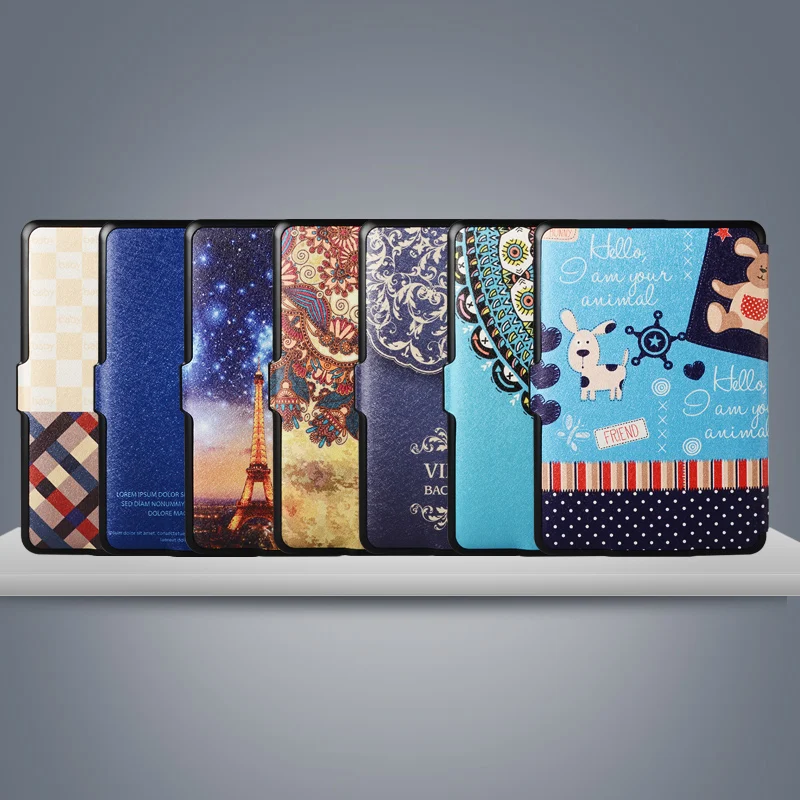 Чехол для Amazon kindle paperwhite 1 2 3 Ультратонкий чехол для Paperwhite 6-го поколения Электронная книга окрашенная оболочка+ пленка+ ручка