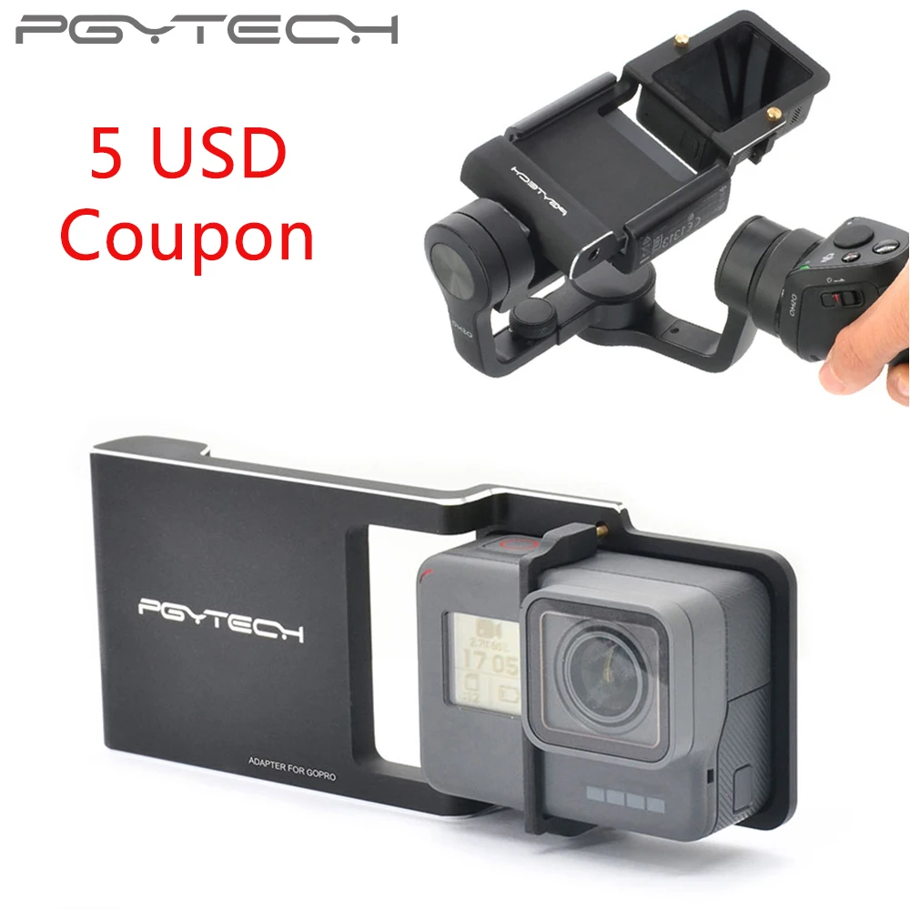 Адаптер PGYTECH для мобильного телефона osmo zhiyun Gopro Hero 7 6 5 4 3 + xiaoyi 4K smooth Q аксессуары