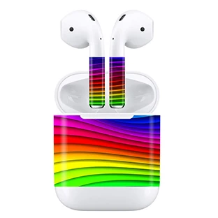A016 GOOYIYO-для Apple AirPods 1 2 DIY персональная наклейка наушники Проводная зарядная коробка 3M виниловая наклейка цветные аксессуары для кожи - Цвет: A016