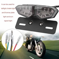 new tail light motorbike brake light bright led taillight license plate lamp integrated spotlight signal light for motorcycle