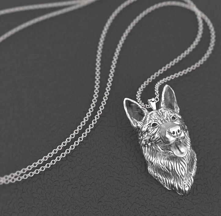 

German shepherd necklace dog pendant Animal series jewelry for pet lovers