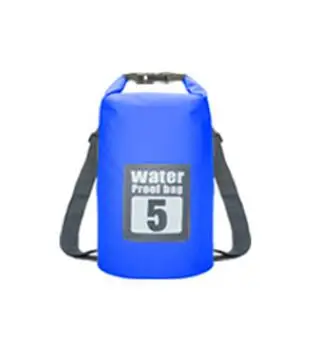 ПВХ Водонепроницаемый сухой мешок 5L 10L 15L 20L Открытый Дайвинг складная сумка для хранения Мужская Женская пляжная сумка для плавания рафтинг река океан рюкзак - Цвет: 5L blue