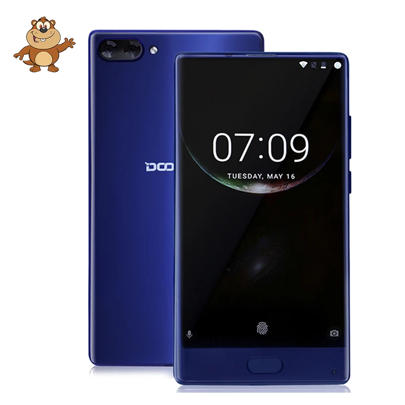 DOOGEE MIX 6 ГБ и 64 Гб ободок менее смартфон Dual Камера 5 ''AMOLED MTK Helio P25 Восьмиядерный