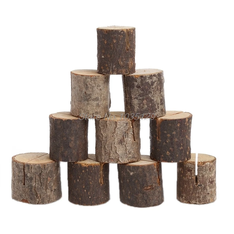 10 шт./компл. деревянная база деревенский номер свадебного стола стенд место имя