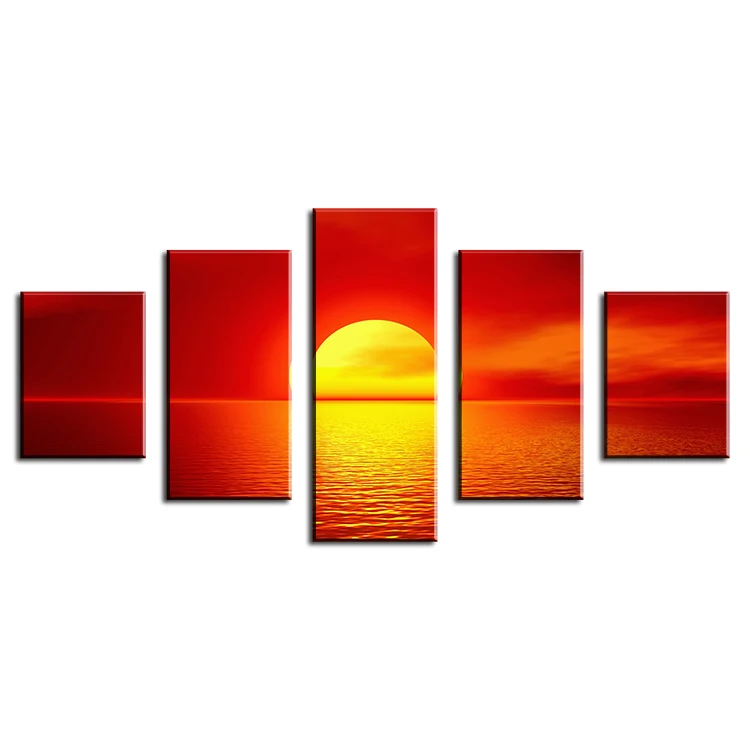 Удивительный Летний Закат искусственная Картина на холсте Художественная