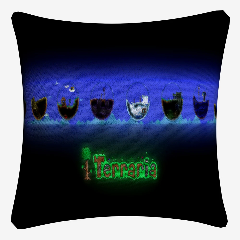 Terraria World видео игры искусства декоративное хлопковое белье Наволочка на подушку