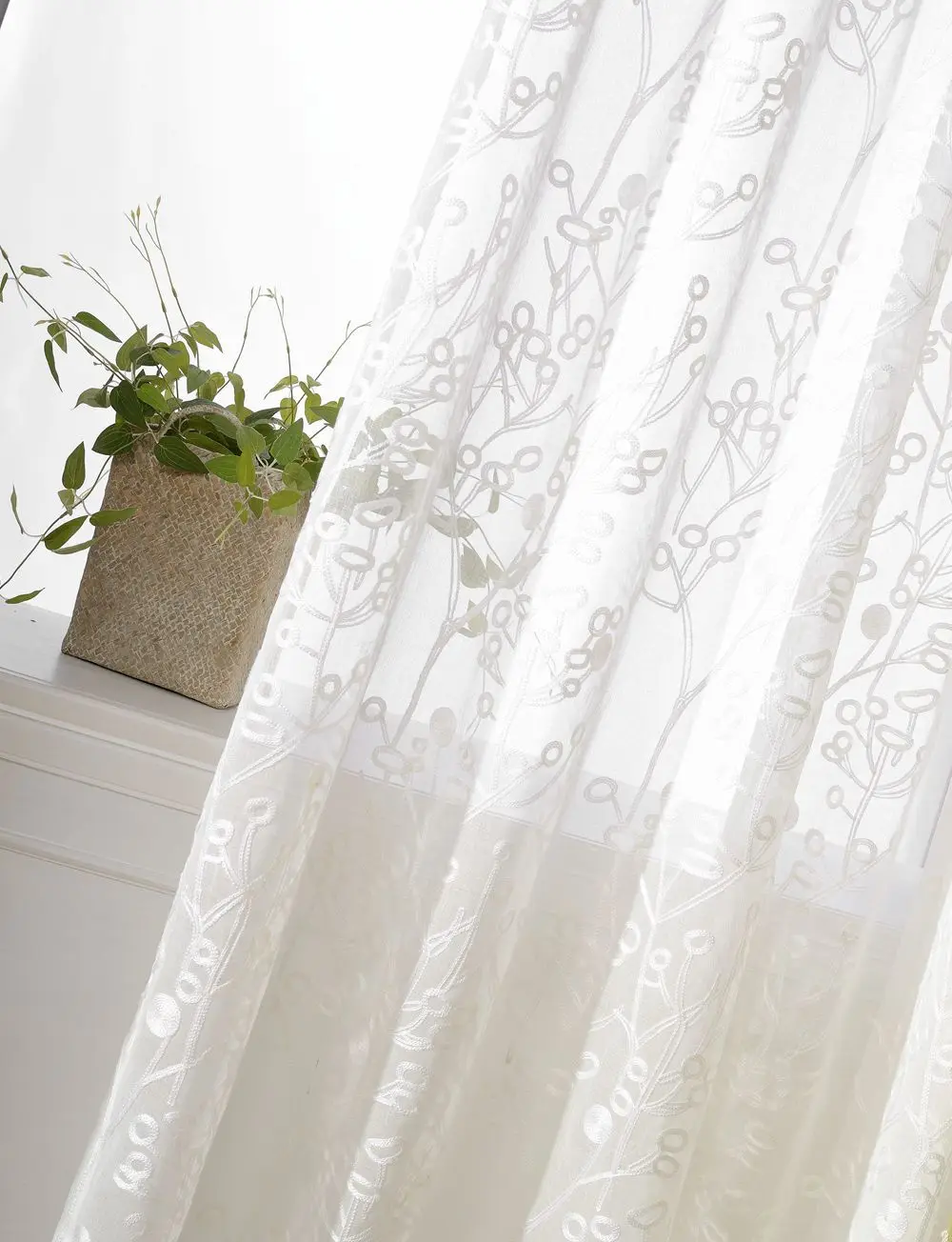Хлопчатобумажная занавеска с вышивкой занавески на окна стерео французский